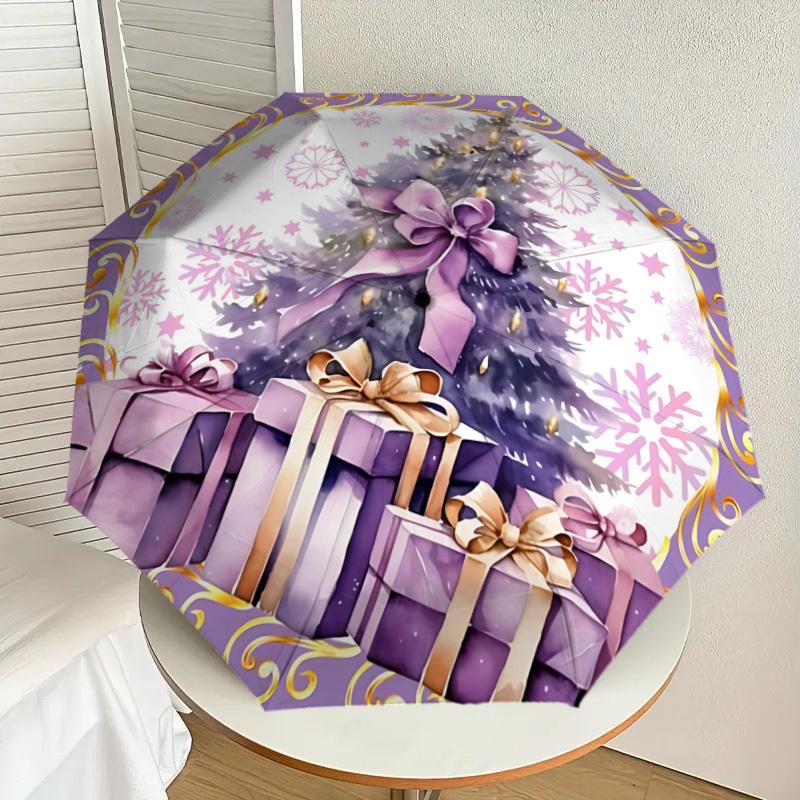 

1pc Tree Automatic Folding Umbrella, Heavy-Duty 8-Rib Construction, Perfect for Everyday yy251114169