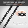 Electric Chain Hoist Single Phase Crane Hoist 2200 lbs Load 20 ft Lifting