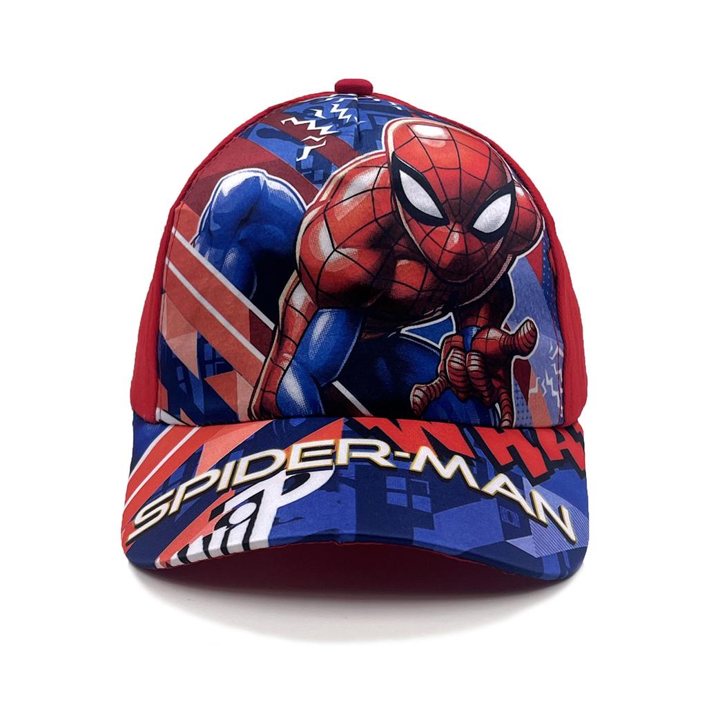 New Spider Cartoon Peripheral Printing Children's Baseball Cap Wide Brim Spring and Summer Cartoon Sun Hat