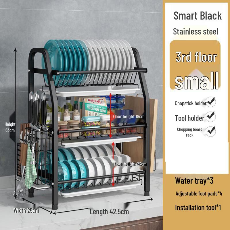 miflame 3-Tier Metal Kitchen Dish Drying Rack