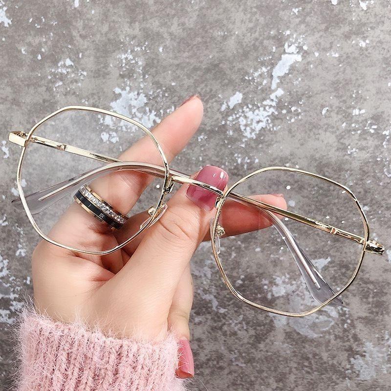 Korean Fashion Style Polygonal Anti Blue Glasses Eyeglasses for Men/Women Anti Radiation Glasses