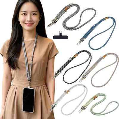 Metal Hook Adjustable Phone Strap Universal Crossbody Necklace Strap Phone Lanyard  for Phone Case