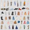 50 European Classical Fashion Series Graffiti Stickers, Water Cup, Computer Waterproof Decorative Stickers, Creative DIY Stickers