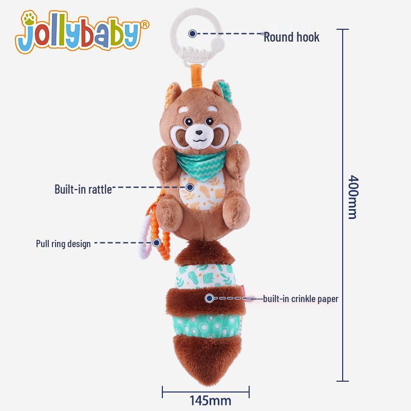 

Jollybaby Panda Plush Rattle - Infant Stroller & Crib Hanging Toy