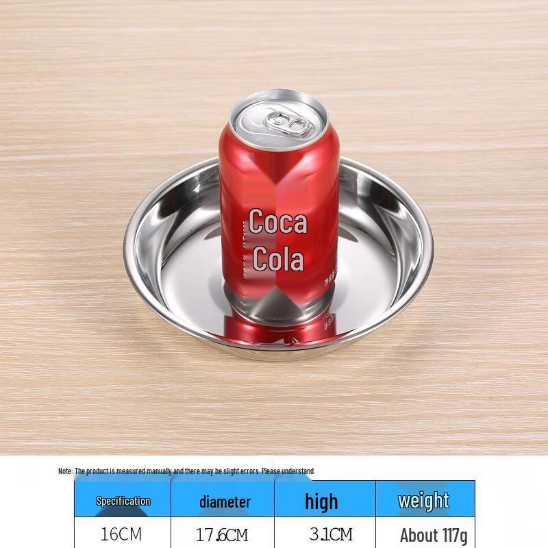 QX 304 Stainless Steel Round Deep Dinner Plates (10-Pack)