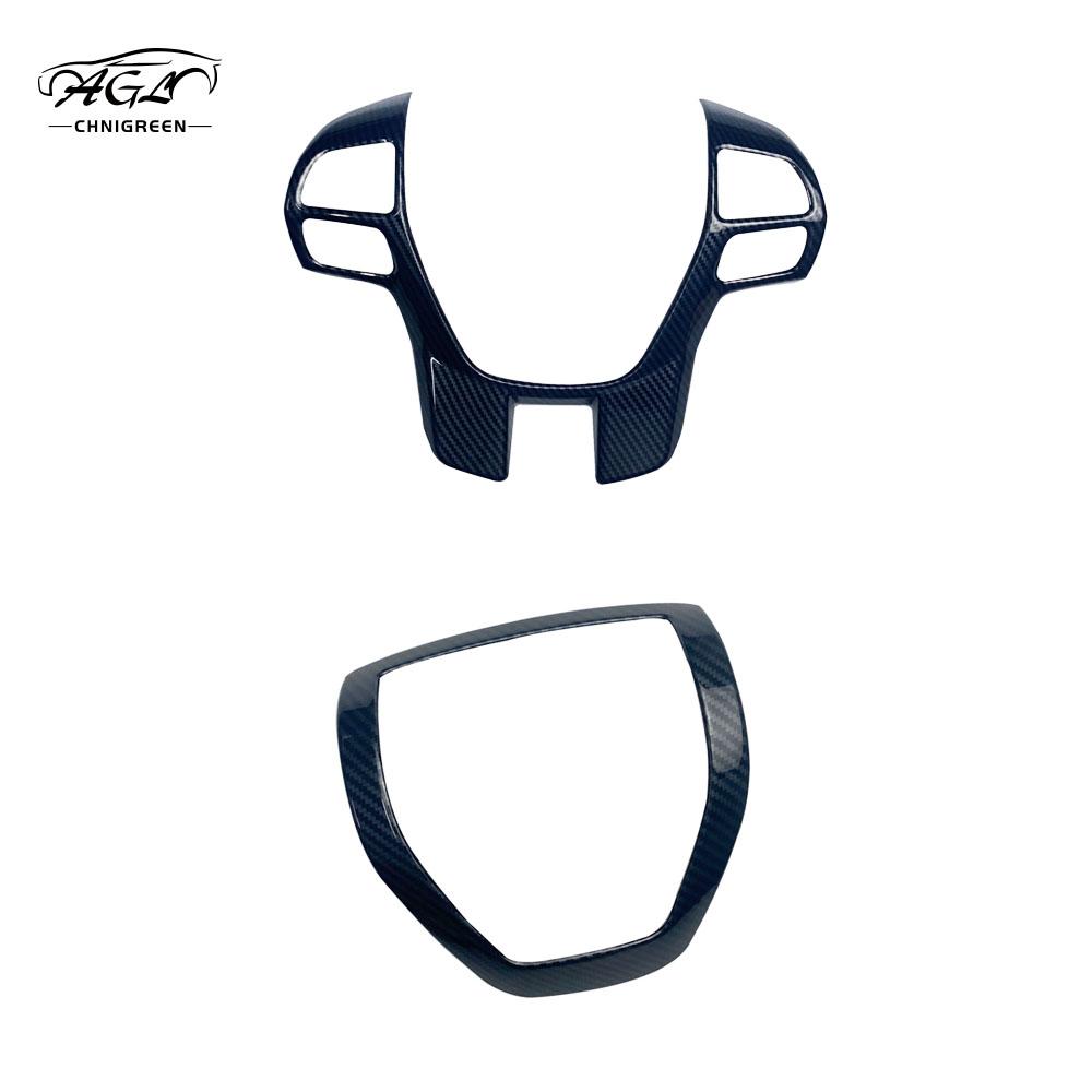 Steering Wheel Frame Cover Kit for Ford Ranger Everest Endeavour 2015- ABS Carbon Fiber Color Decorator