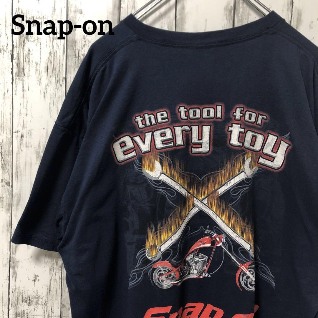 

[Б/У] C2296 Графическая футболка Snap-on для мотоцикла, с коротким рукавом.