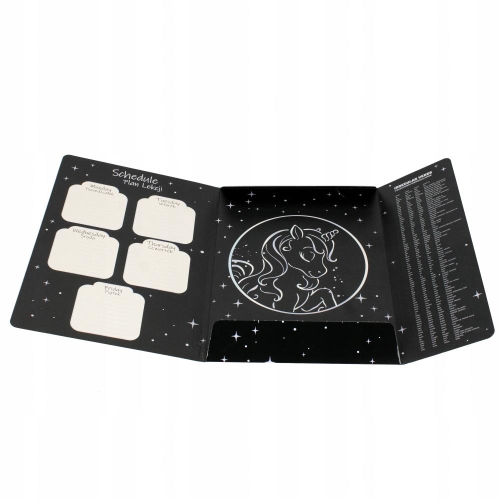 TECZKA Z GUMKĄ PAP A4 UNICORN HOLO A'10 2842