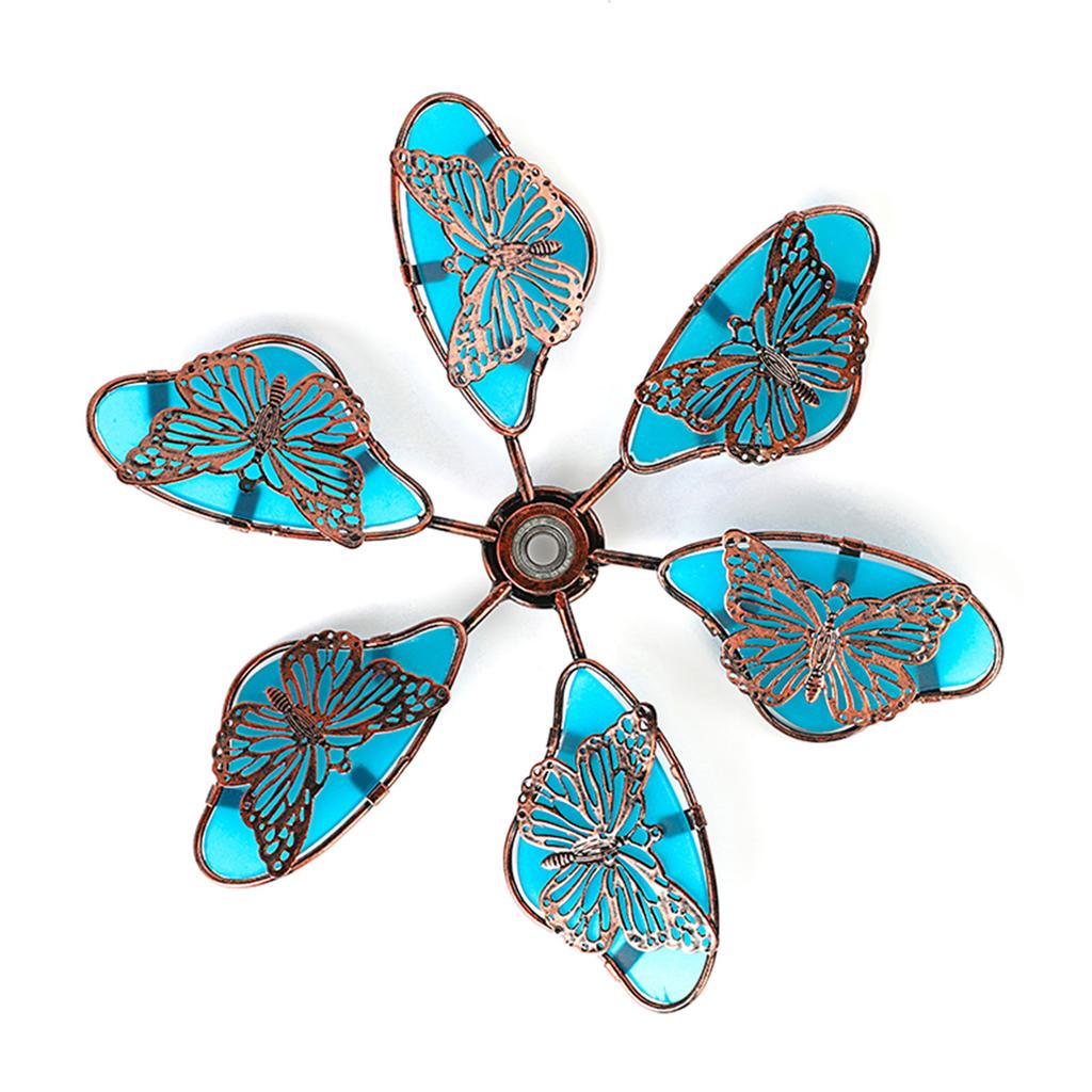 Luminous Windmill Stake Patio Outdoor Decoration Iron Windmill in the Dark Garden Windmill