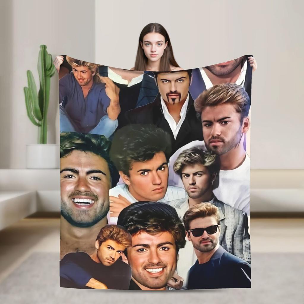 George Michael Singer Legend Flannel Fashion Blankets Music Album Awesome Throw Fashion Blanket for Quilt 200x150cm Warm