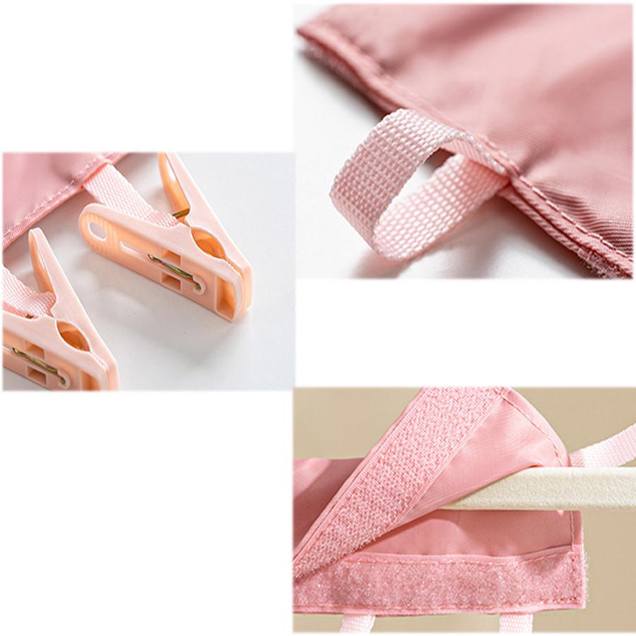 1PCS Bathroom Fabric Clothes Clip Foldable Travel Travel Drying Underwear Socks Small Clip Travel Drying Rack Portable