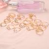 Special For 19-Piece Set Of Diamond-Encrusted Joint Rings, Retro Hollow Star Water Drop Ring Set.