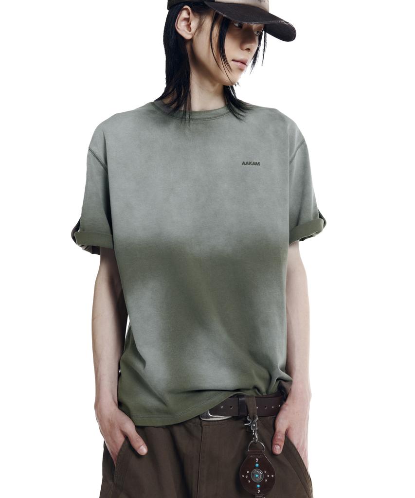 AAKAM Dirty Mist Roll-Up Half Top (Khaki)
