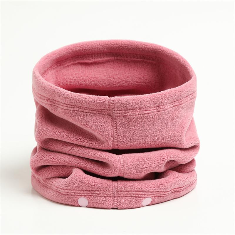 Outdoor Riding Winter Scarves For Men And Women, New Warm And Soft Cervical Spine Cover Neck Cover Button Knitted Thickened Scarf