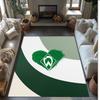 Werder Bremen Fußball Print Kristall-Samt Teppich, Bequemer Wasserabsorbierender Rutschfester Innenboden Teppich