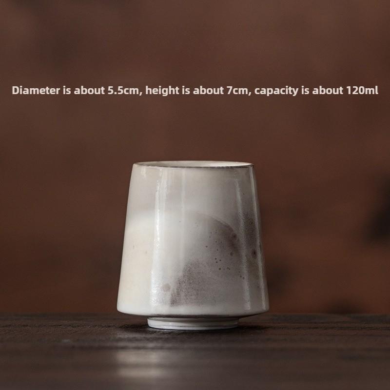 

Chinese Style Lingyun Cup Ceramic Tea Cup, Household Tea-Tasting Cup, Personal Tea Bowl, Single Cup Gift Box Set 200ml