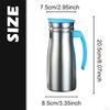 0.8 Liter Stainless Steel Insulated Carafe, Coffee Pot for Cold Drinks, Leakproof Lid, Beverage