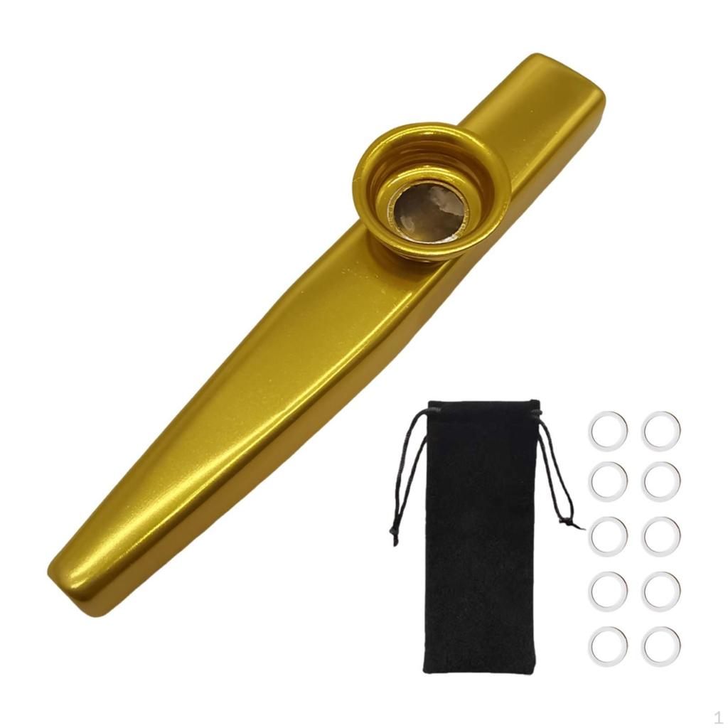 Kazoo Flute for Kids Mouthpiece Musical Accompaniment Toy Instrument with Diaphragms