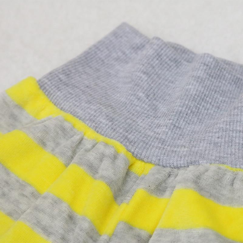 Kid Boy Dívčí Oblečení pro kojence Sametové Zimní Jarní Kalhoty Pruhované Dětské oblečení pro novorozence