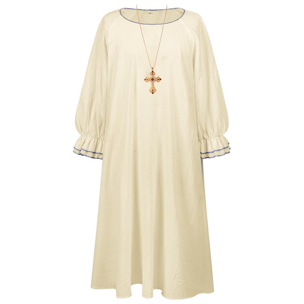 Medieval Priest Cosplay Costume With Polyester Fabric For Halloween Stage Performances
