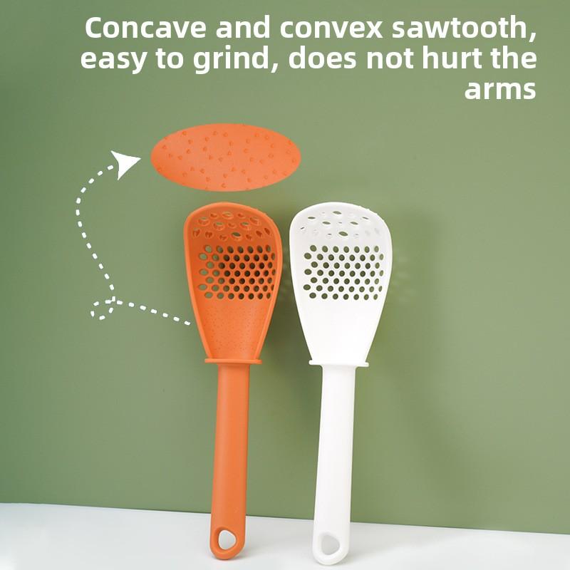 Multifunkční kuchyňský drtič zázvoru a česneku, domácí odkapávací lžíce