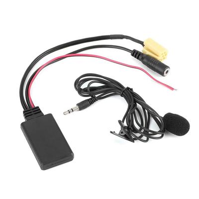 Car Bluetooth Audio Cable Adapter 59.1in Handsfree AUX Microphone For Alfa Romeo 159/ Fiat Grande Punto For Benz SMART 451