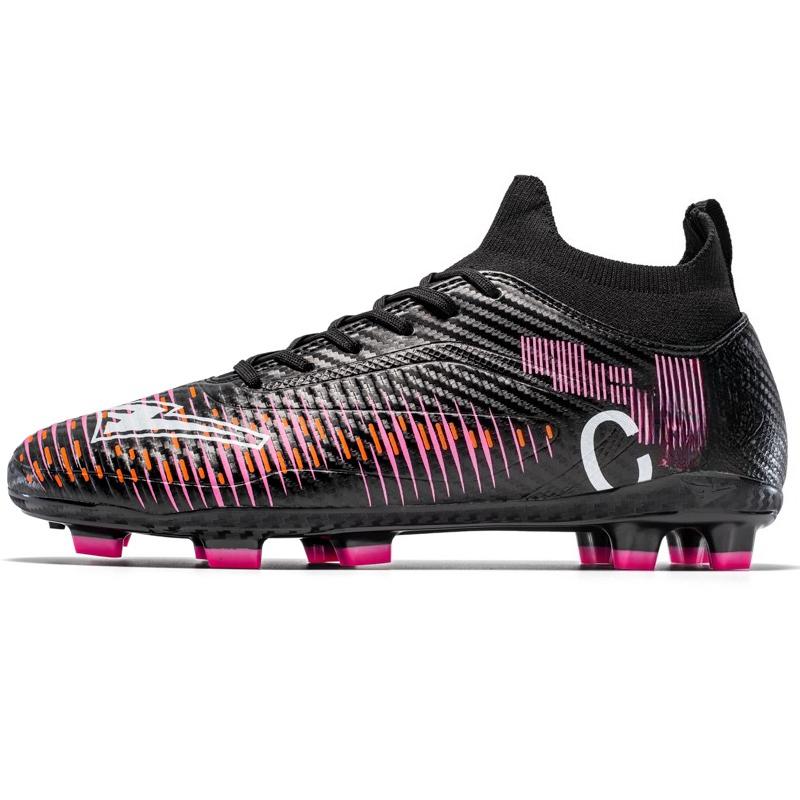Unisex Football Boots Student Large Size Football Boots Plastic Long Nail AG Artificial Lawn Training Football Shoes