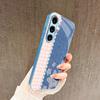 Pink and blue stars PhoneCase for Samsung Galaxy S26 S25 S24 S23 S22 FE Ultra Plus Built-in glass feel bare machine Men women