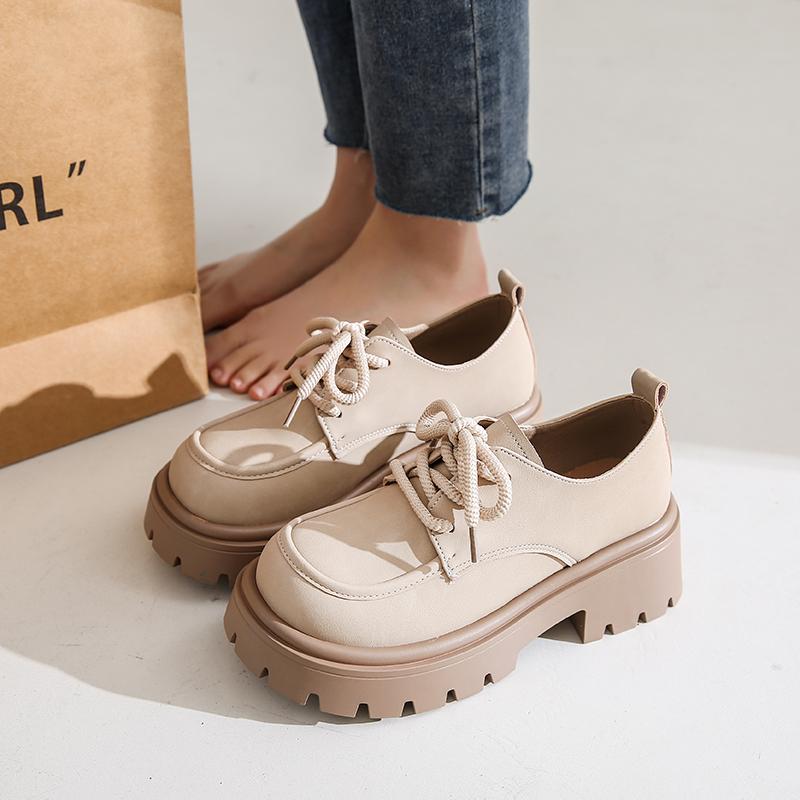 

Туфли в униформе Маленькие кожаные туфли Женские британские девушки Японские дикие черные ретро туфли Мэри Джейн на платформе Лолита 35