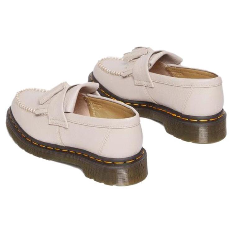 (WMNS) Dr. Martens Adrian Virginia Leather Tassel Loafers 'Vintage Taupe' Women's 31245348