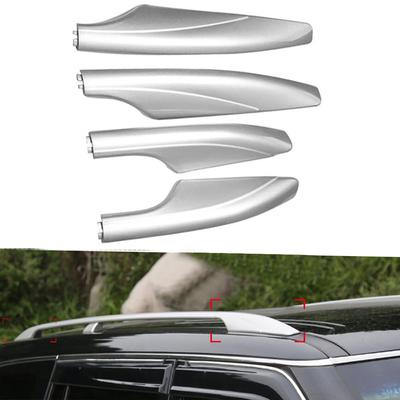 Silver Roof Rack Cover Front Rear Black Roof Luggage Rack Guard Bar Roof Rail End Shell For Nissan Patrol Y62 2010-15 2016