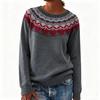 European & American Chunky Knit Jacquard Women's Sweater - Acrylic, Thickened for Autumn/Winter  