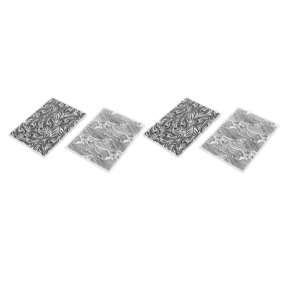 Reusable Embossing Template Plastic Embossing Mold Compatible Embossing Folder  Paper Craft