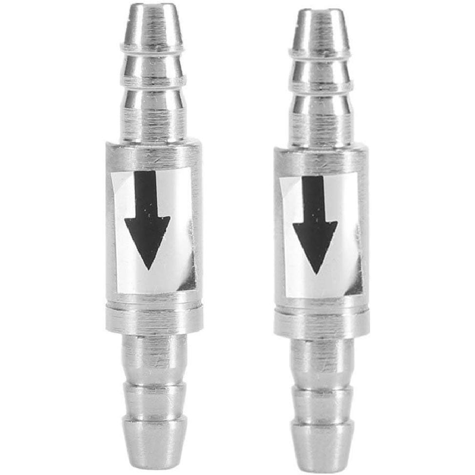 

DEWIN 2Pcs Check Valve, Stainless Steel CO2 One Way Check Valve for Aquarium Co2 System Diffuser, Prevent Aquarium from Water Flowing Back