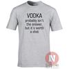 Vodka Probably Isnt The Answer But Its Worth A Shot TShirt Funny Pub Holiday