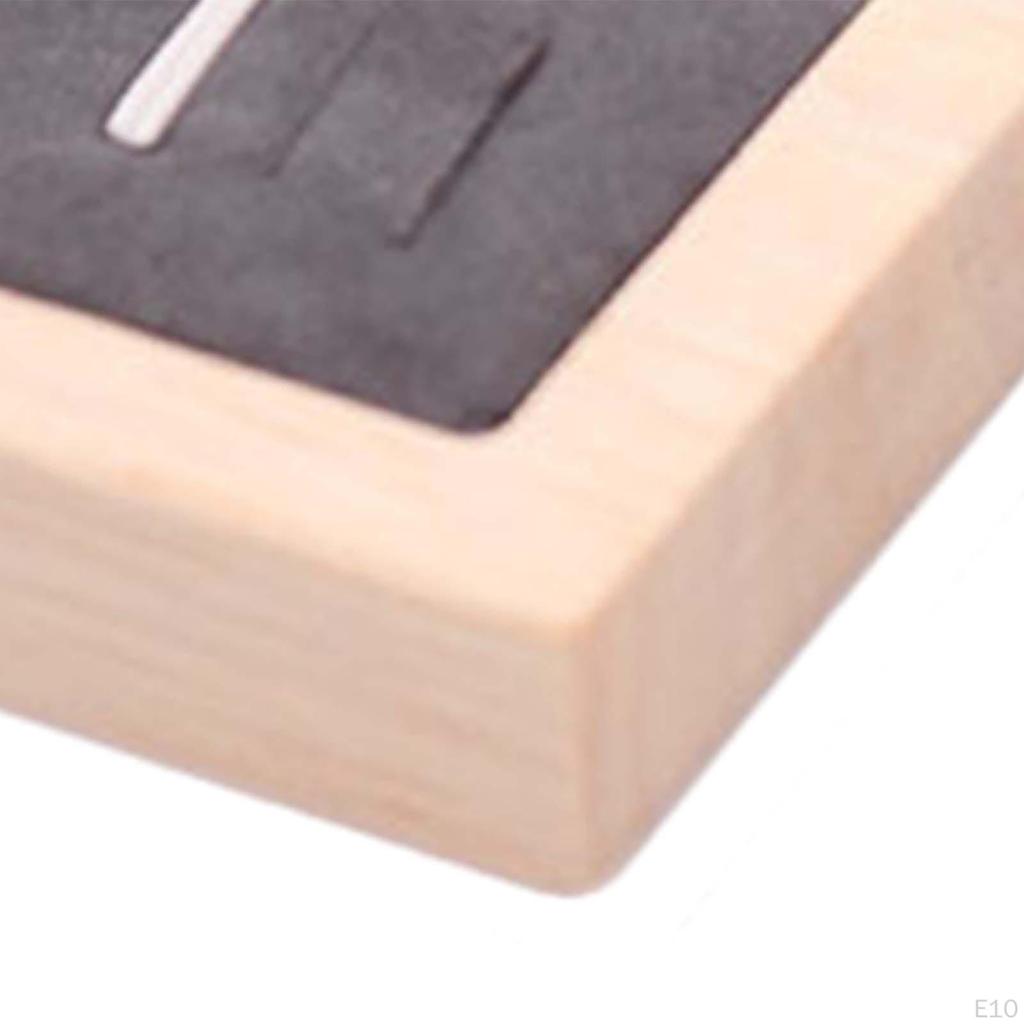 Elegant Wooden Ring Display Stand for Jewelry Organization at Home