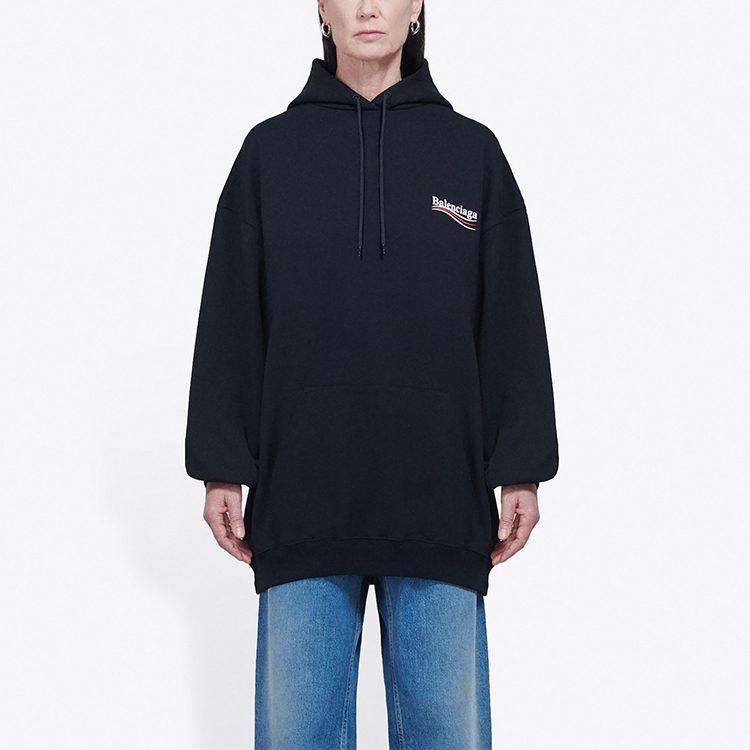 Balenciaga Political Campaign SS20 Sweatshirt Regular Fit Unisex Black 578135TIV531070