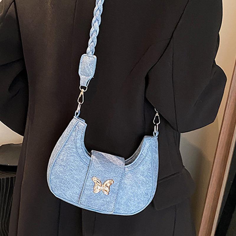 Versatile Bag Women S Chain Simple Shoulder Bag Casual Crescent Bag