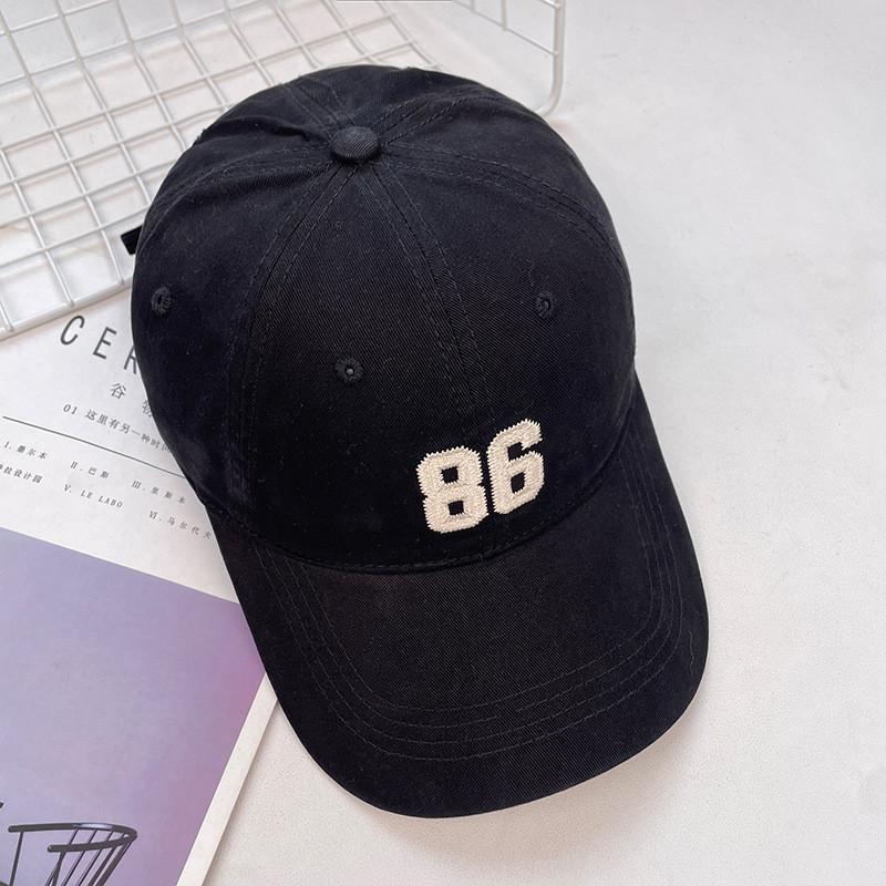 

Cotton Baseball Cap With Wide Brim For Summer Streetwear And Sun Protection чёрный