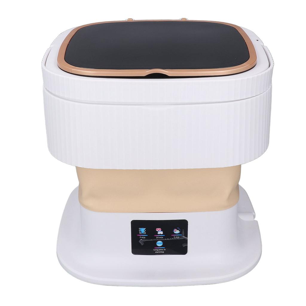 Portable Washing Machine 11.5L Large Capacity 3 Timer Modes Mini Foldable Washer with Drain Hose