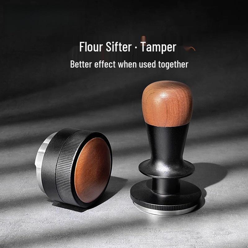 Automatic Height-Adjusting 304 Stainless Coffee Tamper, Self-Weighted, Sizes 51/53/58mm