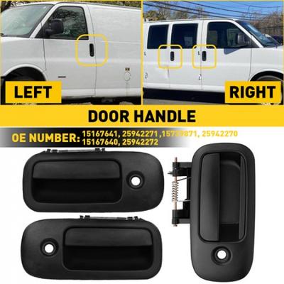 Outside Door Handles Set Left Right Sliding For Chevy Express GMC Savana Van B