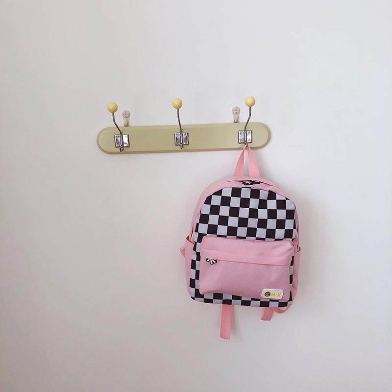 Adorable 2022 Trendy Plaid Children's Backpack For Kindergarten Boys And Girls