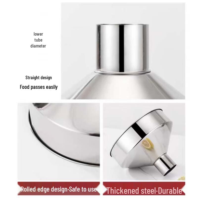Stainless Steel Large Thickened Oil Funnel