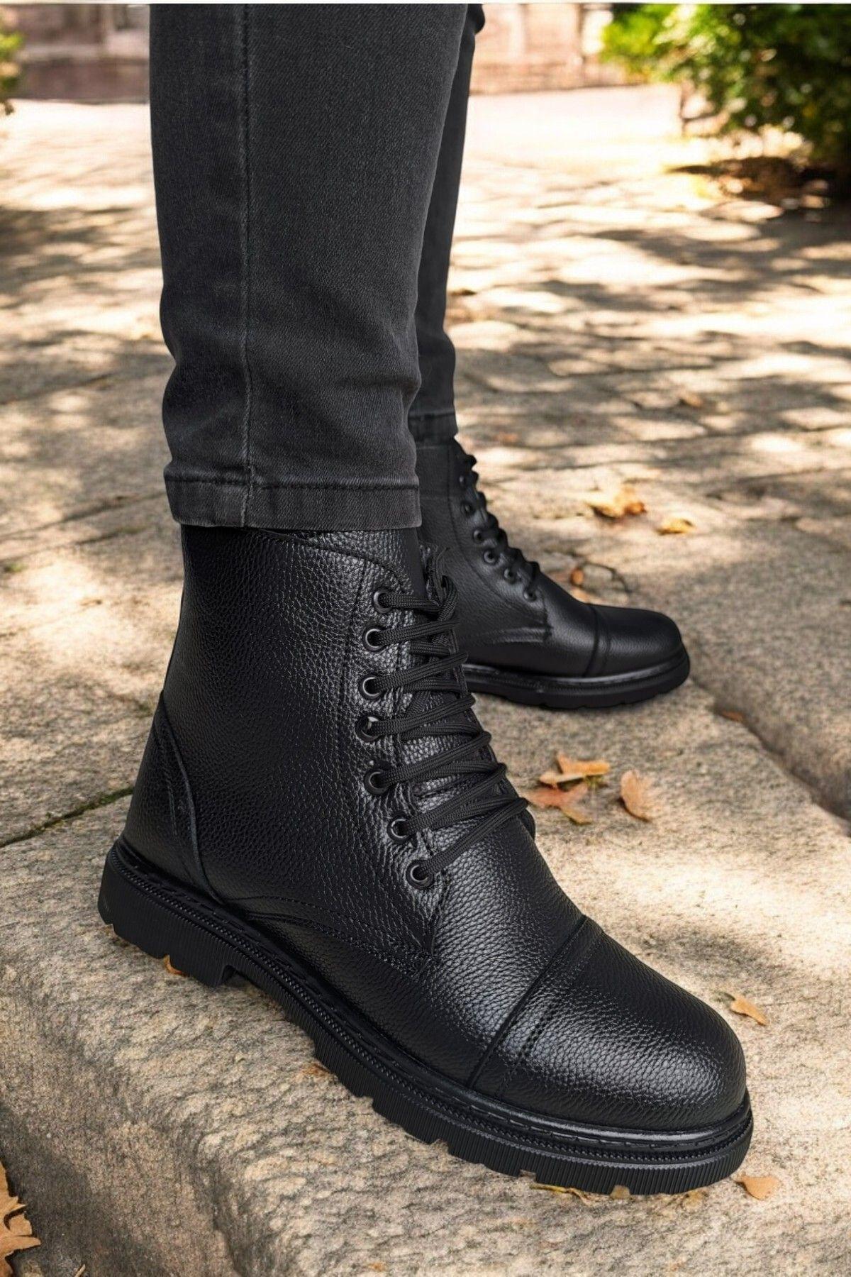 

Мужские модные непромокаемые ботинки на плоской подошве, черные непромокаемые кожаные ортопедические шерстяные ботинки на плоской подошве, обувь Obay 41