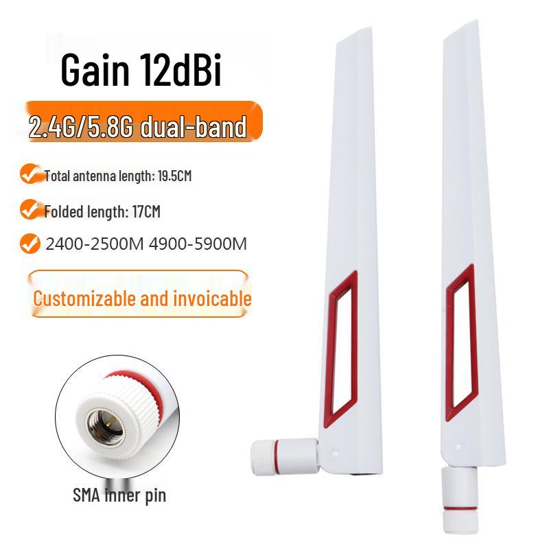 Dual-Band WiFi 6 High Gain Antenna for AC68U Router (2.4G/5G/5.8G) Omnidirectional Bluetooth Stick