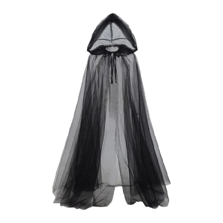 Mantelle Lunghe alla Moda Senza Maniche con Tulle Multistrato Rete Elegante Mantello per Eventi a Tema per Costumi Fantasy