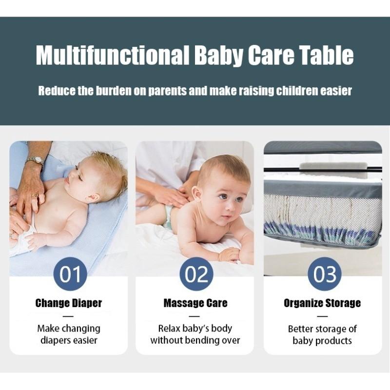 0-3 Years Old Diaper Nursing Table Household Baby Diapers Changing Table Foldable Multifunctional Newborn Care Table