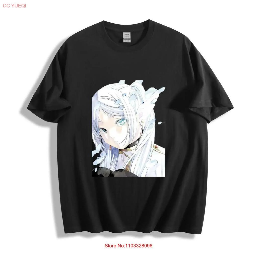 Frieren Frosted Elegance T Shirt Ethereal Elf Design vintage Washed fashion Soft Breathable Versatile Slightly Unisex homme