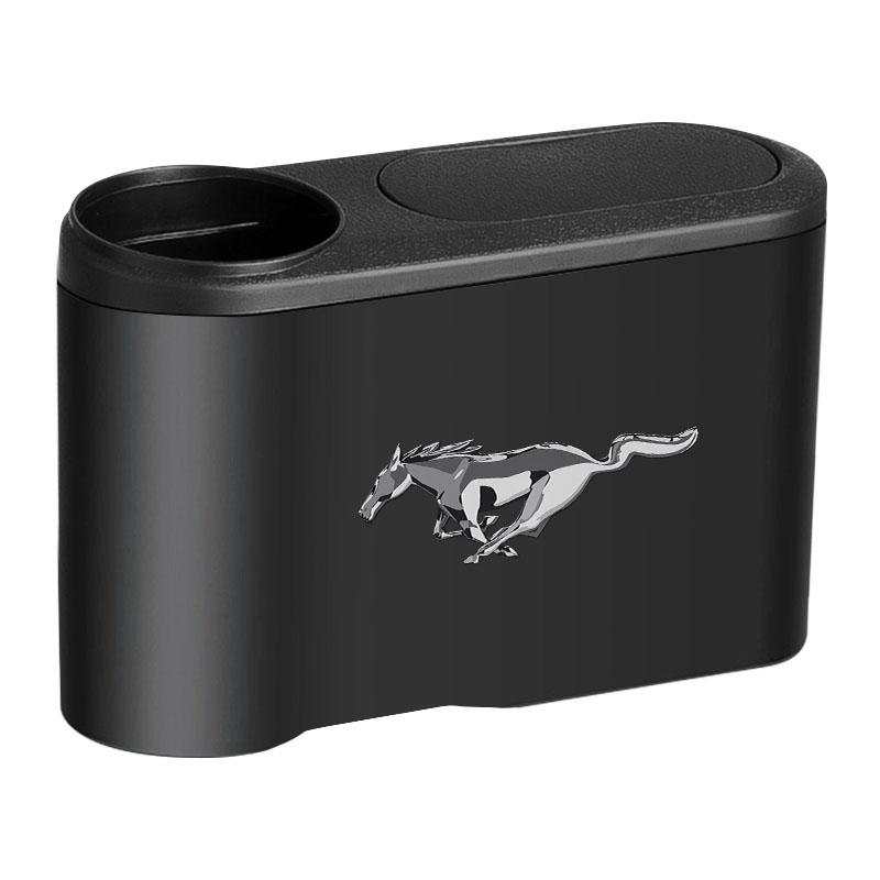 new Hanging Car Trash Can Auto Emblem Garbage Box Accessories For Ford Focus 2 3 mk3 Fiesta Ranger Mondeo Mustang Transit Fusion Kuga